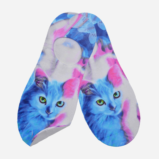 Calcetin invisible poliester gato colores 28