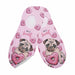Calcetin invisible poliester perro pug corazon dona 40