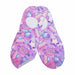 Calcetin invisible poliester rosado lila espacio 10
