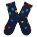 Calcetin largo algodon caras colores azul 3956-4