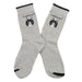 Calcetin largo algodon gatos cara cat lover gris claro 3953-5