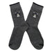 Calcetin largo algodon gatos cara cat lover gris 3953-4
