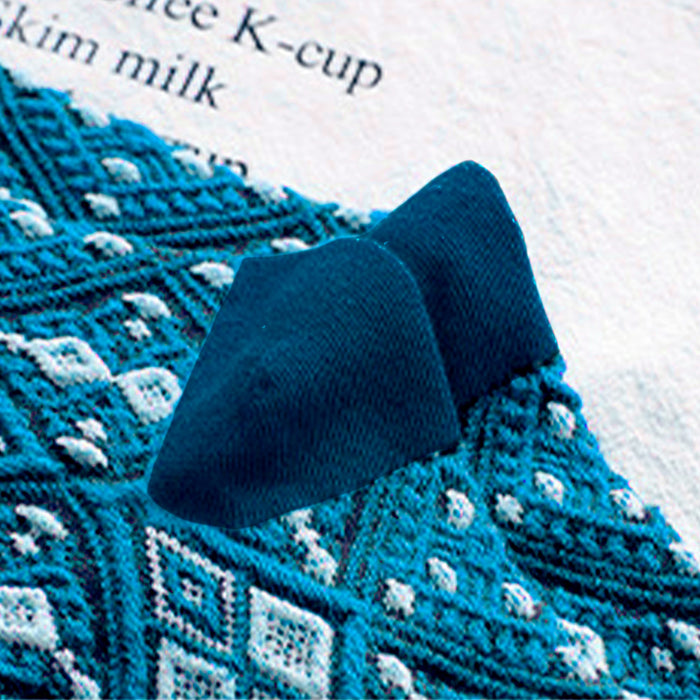 Calcetin largo algodon mujer fondo azul 4006-3
