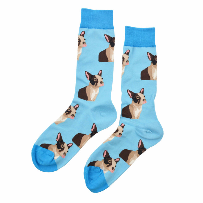 Calcetin largo algodon perro bulldog frances 317