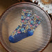 Calcetin largo algodon mujer frutas fondo azul claro 4007-4