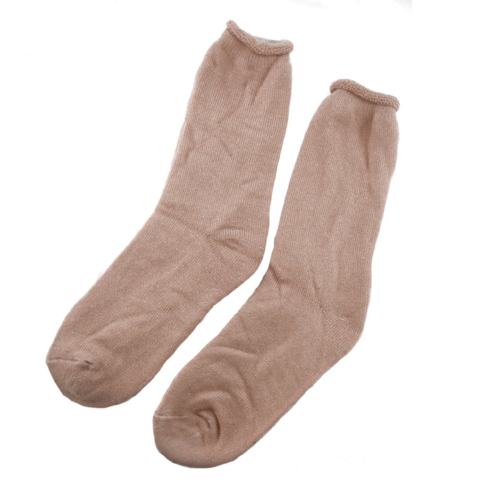 Calcetin warm hot caliente grueso invierno rosa claro peludo
