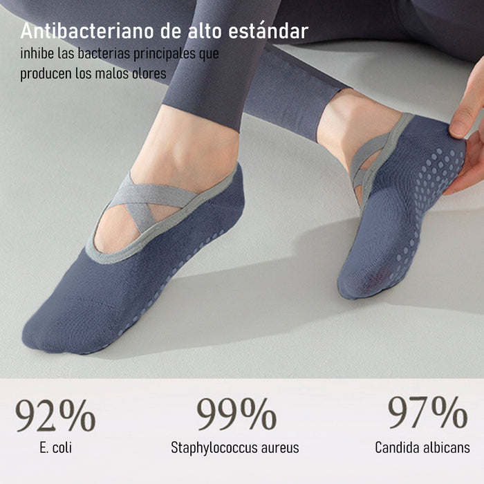 Calcetin yoga invisible antibacteriano antideslizante 3962