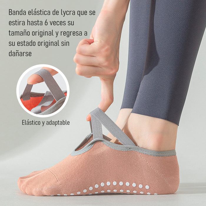 Calcetin yoga invisible antibacteriano antideslizante 3962