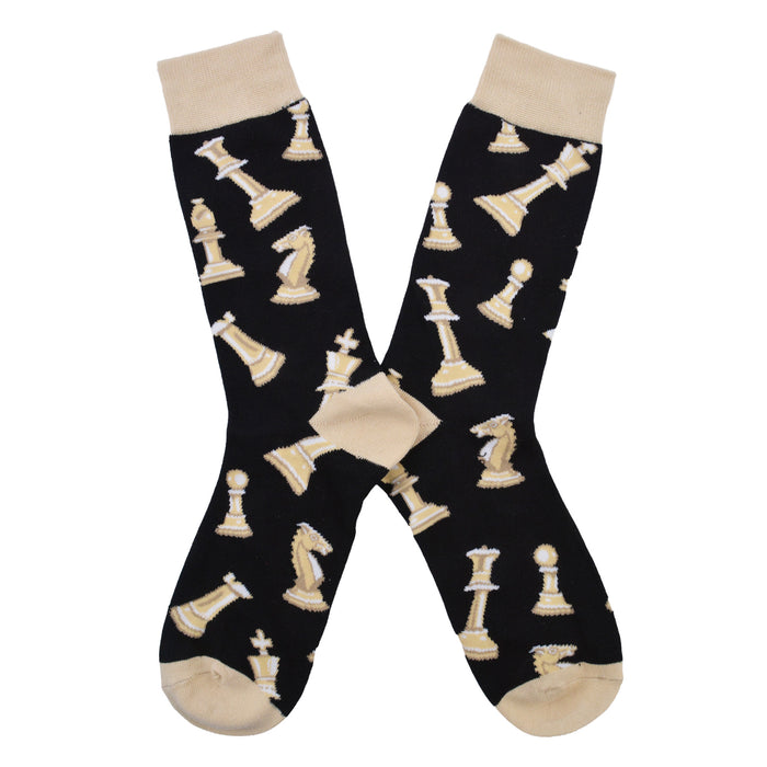 Calcetines algodon estampado largo ajedrez 597