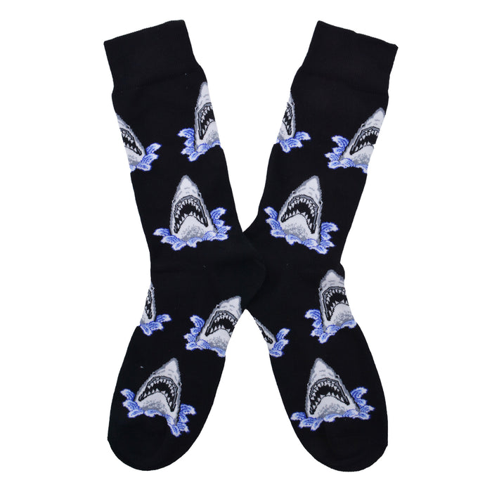 Calcetines algodon estampado largo animales tiburones 539
