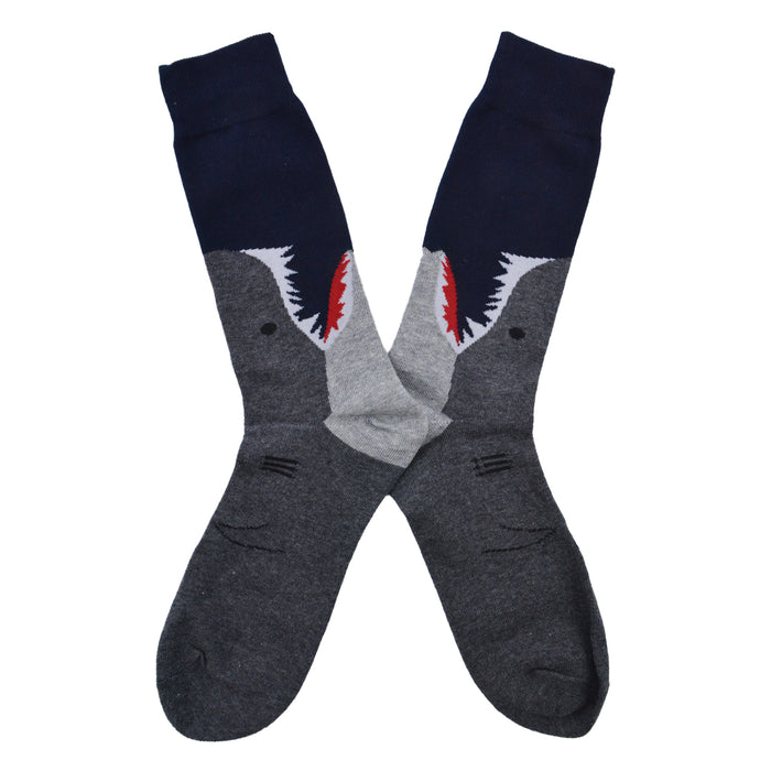 Calcetines algodon estampado largo animales tiburones 540