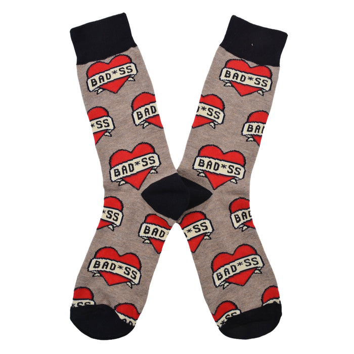 Calcetines algodon estampado largo corazones rojos 576