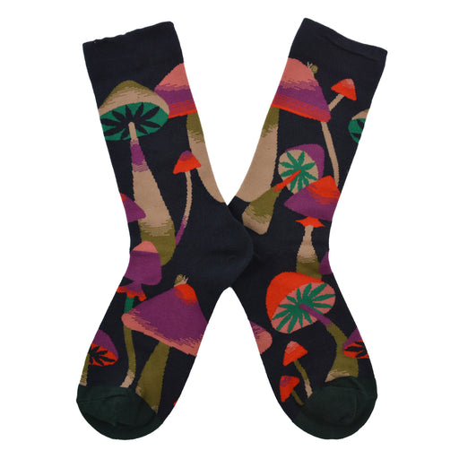 Calcetines algodon estampado largo hongos 293