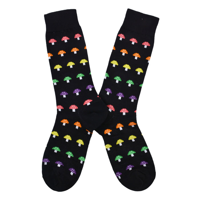 Calcetines algodon estampado largo hongos colores 289