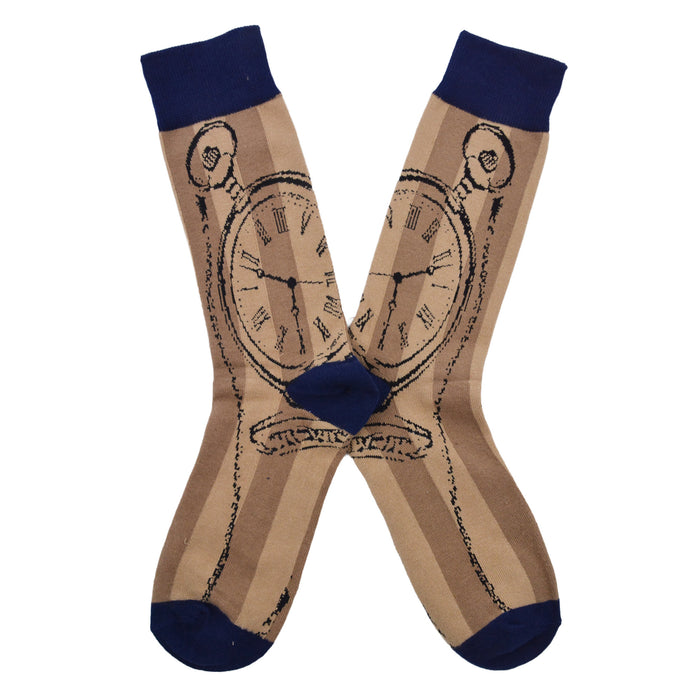 Calcetines algodon estampado largo reloj bolsillo 590