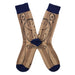 Calcetines algodon estampado largo reloj bolsillo 590