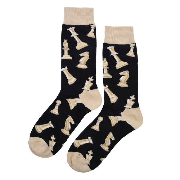 Calcetines algodon estampado largo ajedrez 597