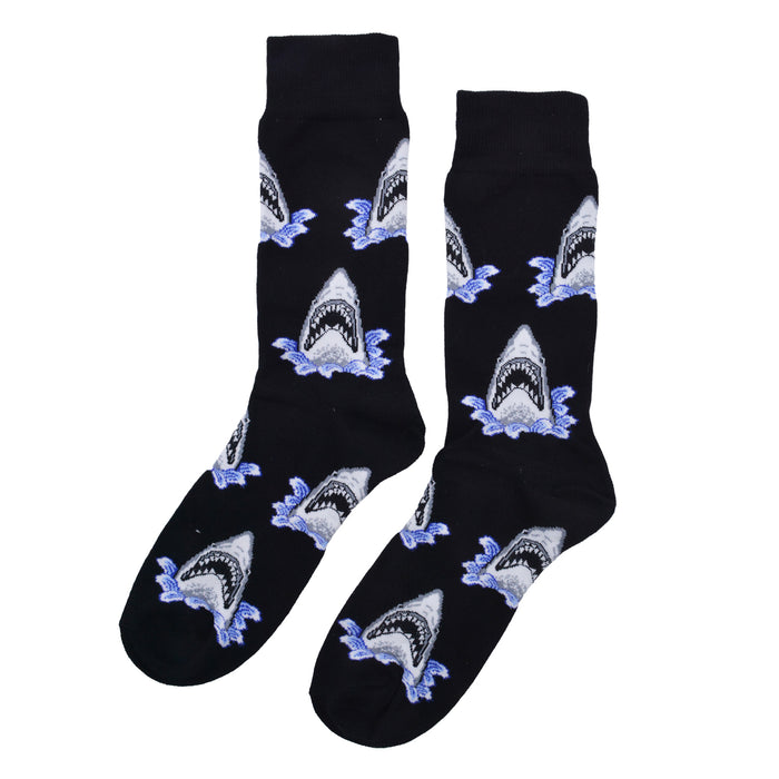 Calcetines algodon estampado largo animales tiburones 539