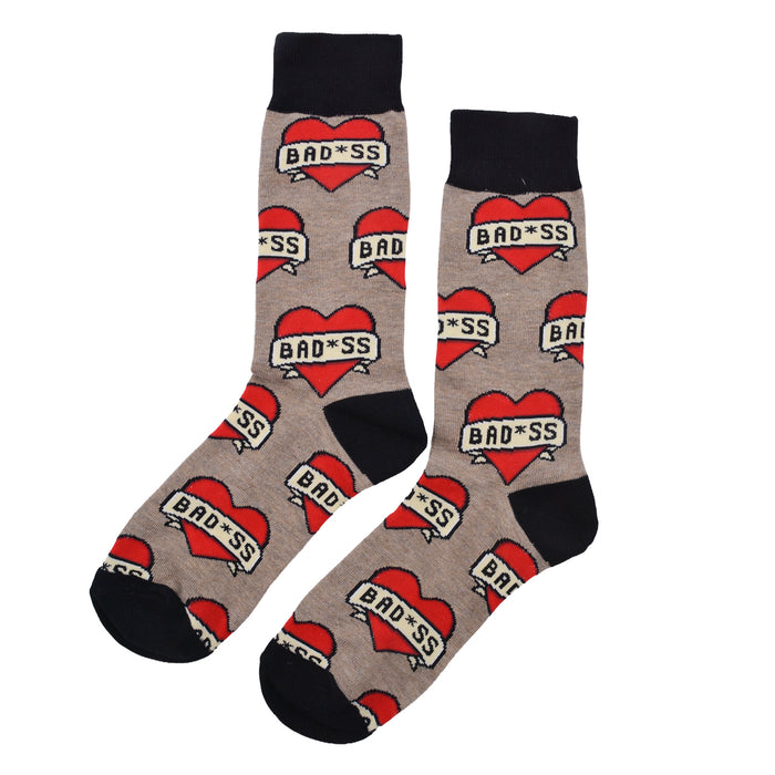 Calcetines algodon estampado largo corazones rojos 576