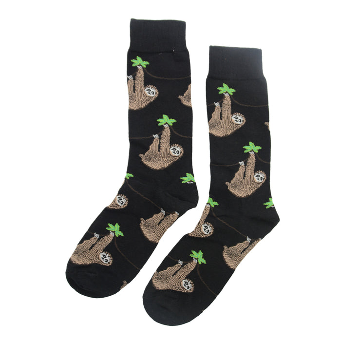Calcetines algodon estampado largo perezoso 580