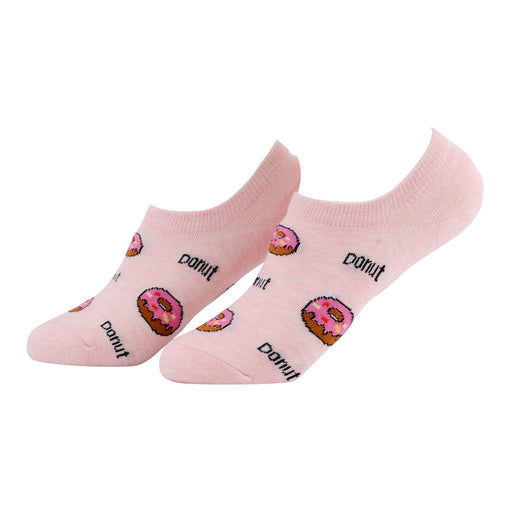 Calcetin algodon invisible donas rosadas mujer 1933-11