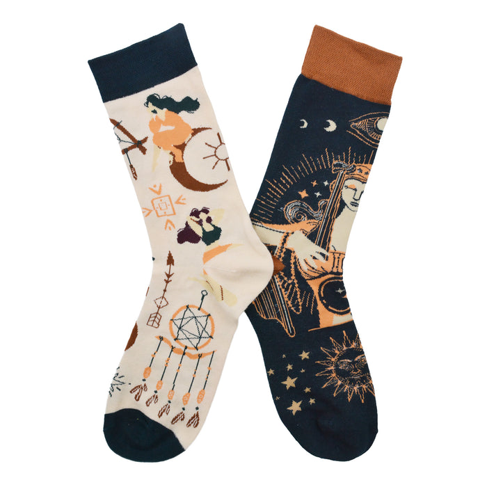 Calcetin algodon largo ab doble diseno AB-12