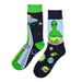 Calcetines algodon largo ab doble diseno alien nave AB-14