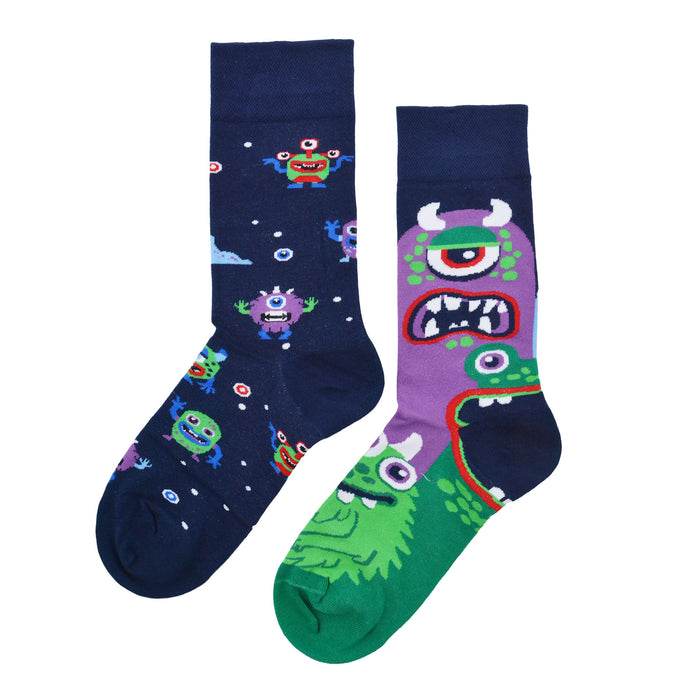 Calcetin algodon largo ab doble diseno monstruos AB-5