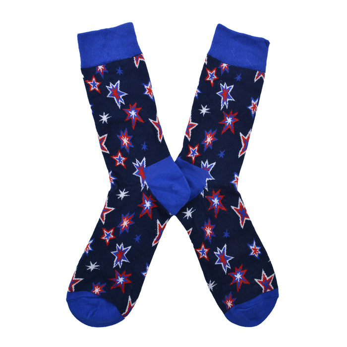 Calcetines algodon largos estrellas 706