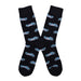 Calcetines algodon largos motos azules 654