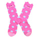 Calcetines algodon largo mujer fucsia gato 