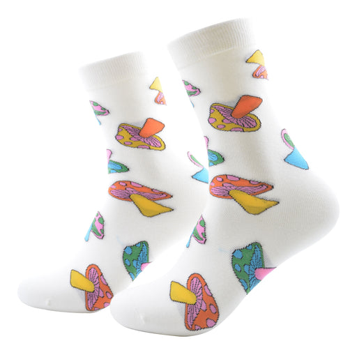 Calcetines algodon largo mujer hongos alucinogenos 