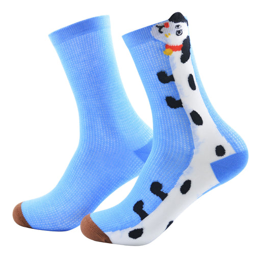 Calcetines algodon largo mujer perro dalmata largo