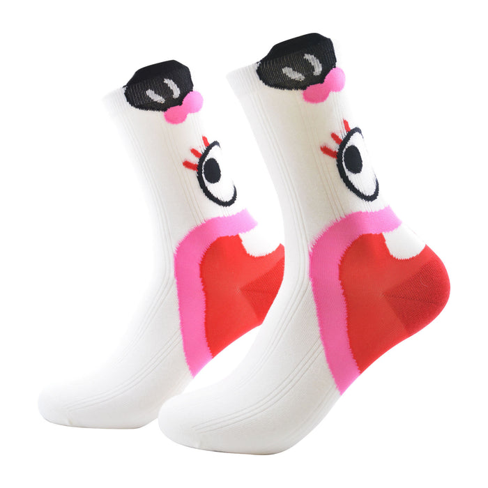 Calcetines algodon largo mujercara loca