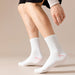 Calcetines algodon largos 2 rayas 3969 liso