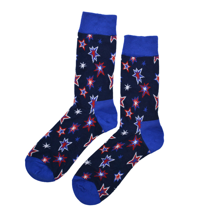 Calcetines algodon largos estrellas 706