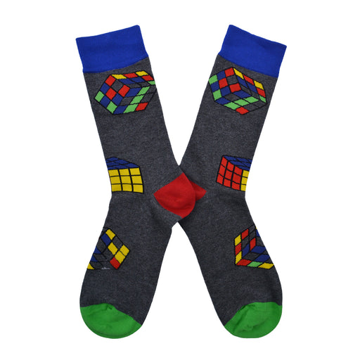Calcetines algodon largos figuras geometricas coloridas 686