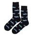 Calcetines algodon largos motos azules 654