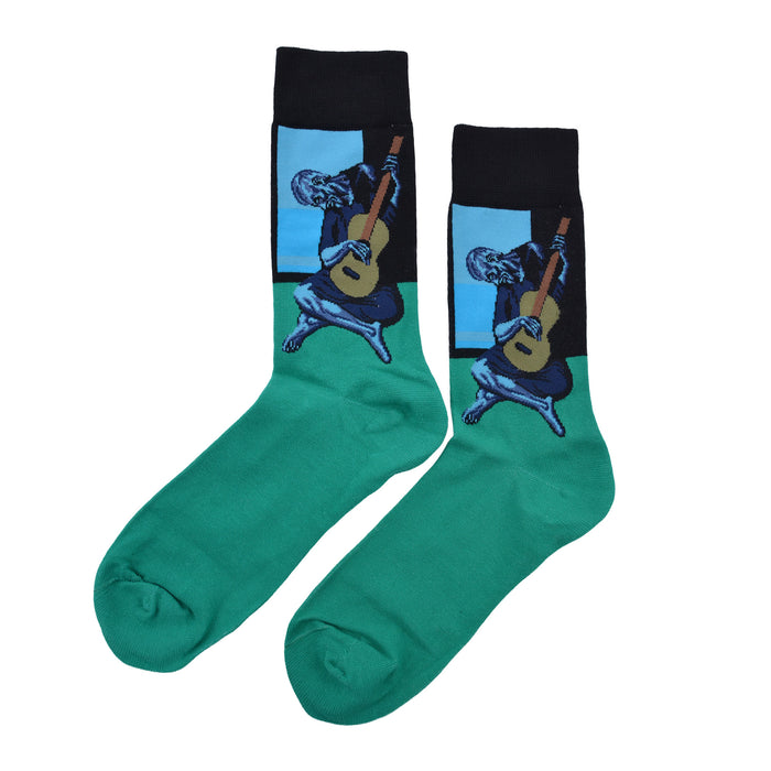 Calcetines algodon largos musico guitarra 704