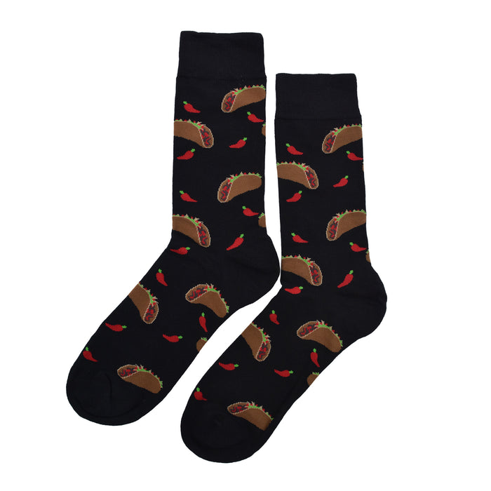 Calcetines algodon largos tacos mexicanos 695