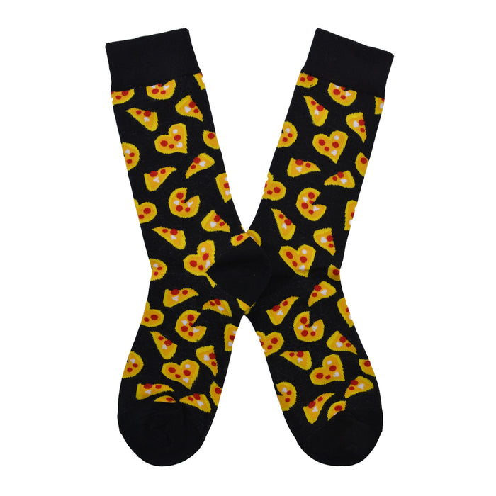 Calcetines largos algodon corazones de pizza 310