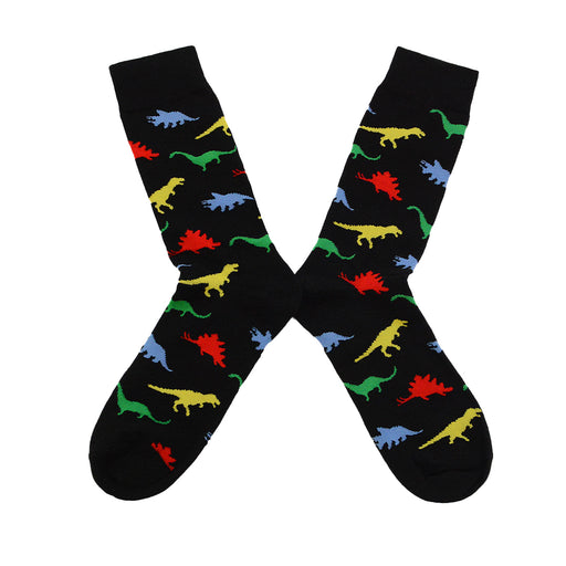 Calcetines largos algodon dinosaurios colores talla 40-45 568