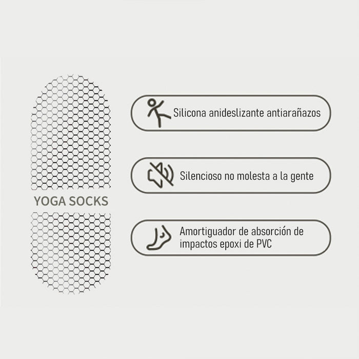 Calcetines yoga largo silicon antideslizante 3927