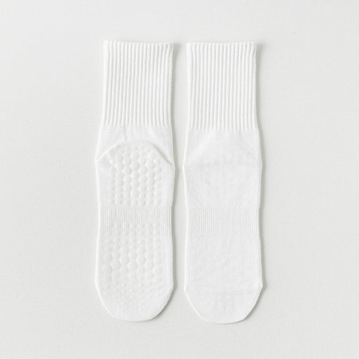 Calcetines yoga largos silicon antideslizante blanco 3927-5