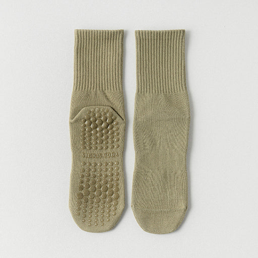 Calcetines yoga largos silicon antideslizante verde 3927-6