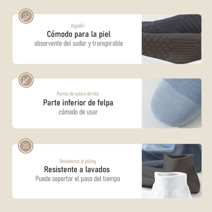 calcetin tobillera corto algodon hombre