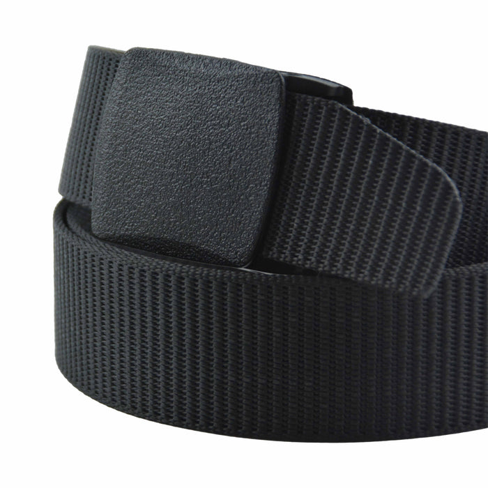 Cinturon nylon hebilla plastica negro 4057-1