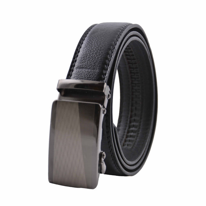 Cinturon sintetico negro automatico hombre 4064-6
