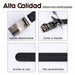 Cinturon sintetico automatico negro corte plateado hombre 4064