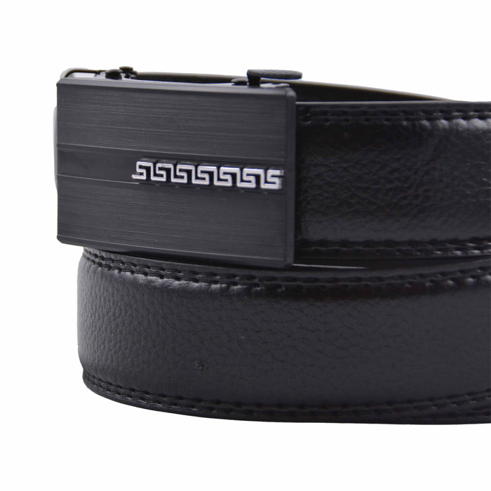 Cinturon sintetico automatico negro hombre 4063-3